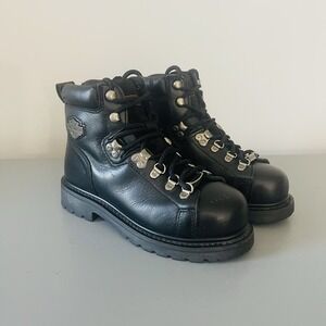 Harley Davidson Motorcycle Boots Women's Size 6 Black Model # 81615